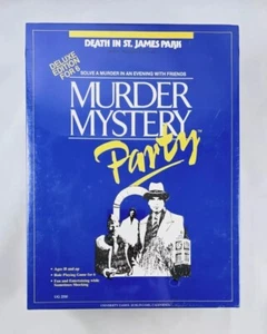 Murder Mystery Party Death In St James Park 1986 University Games Vintage Sealed - Picture 1 of 8