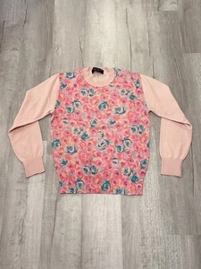 Vintage CdG Comme des Garçons Homme Pink Floral Turtleneck 1988 Japan Designer - Picture 1 of 13