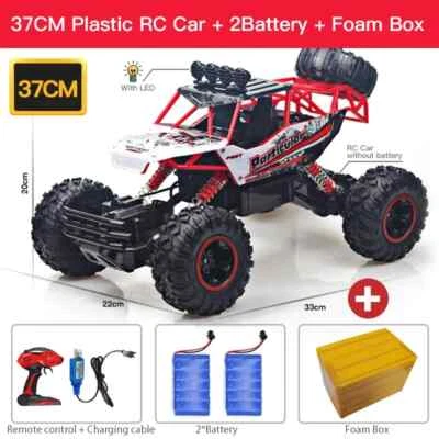1:12 / 1:16 4WD Remote Control Car with Led Lights 2.4G Cars Control Trucks Toys - Image 1 of 4