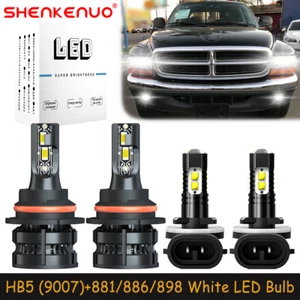 For Dodge Dakota 2001-2004 Combo LED Headlights Bulbs High Low Beam Fog Light Z8 - Picture 1 of 20