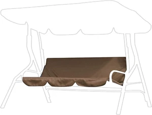 3-Seat Cushion Cover Fabric Cushion, Courtyard Garden Swing Hammock for Patio Co - Picture 1 of 9