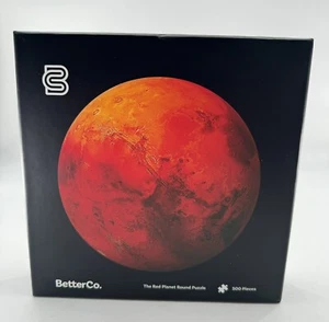 Red Planet Round Jigsaw Puzzle 500pc NEW Mars Planet Science Astrology Planets - Picture 1 of 5