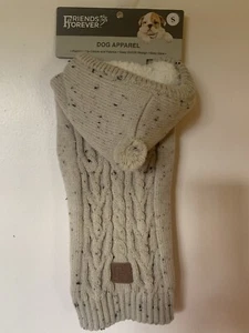 Grey Heather Hooded Cable Knitt Sweater!!! Size Small!! NWT!! - Picture 1 of 3