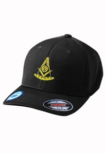 Past Master Embroidered Masonic Flexfit Adult Cool & Dry Sport Hat - Picture 1 of 4