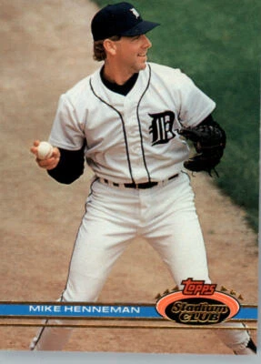 1991 Topps Stadium Club - #287 Mike Henneman - Image 1 of 2