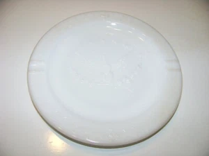Cenicero de cigarros Presidencial Eagle de vidrio de leche blanco vintage vidrio grueso para fumar - Imagen 1 de 3