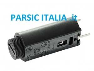 PORTA FUSIBILE VERTICALE DA C.S. x FUS. 5x20 5A 250V FUSE HOLDER ( = 4 PEZZI) - Imagen 1 de 6