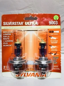 SYLVANIA 9003/H4 SilverStar Ultra Halogen Headlight Bulb, Contains 2 Bulbs - Picture 1 of 1
