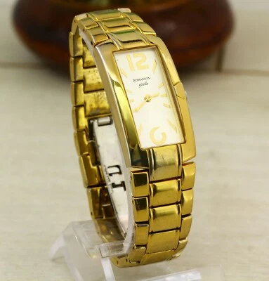 Reloj Pulsera Romanson Giselle RM8249LL Cuarzo Chapado en Oro Mujer Damas Foto 1 de 4