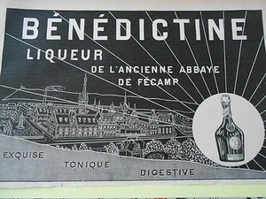 Pub Bénédictine Liqueur Ancienne Abbaye de Fécamp Advert Originale Print 1903 - Picture 1 of 1