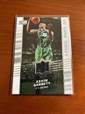 KEVIN GARNETT JERSEY 2008 09 Upper Deck UD Game Jersey #GA-KG Boston Celtics