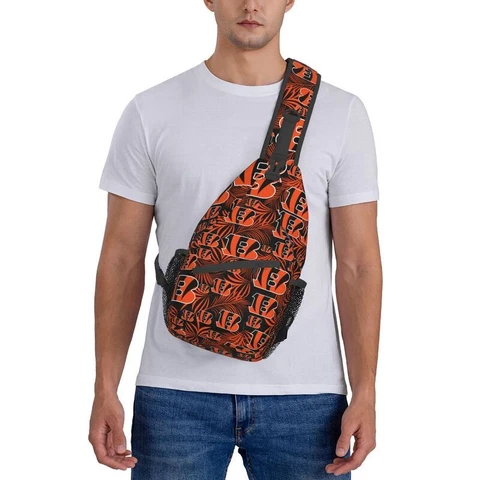 Cincinnati Bengals Fans Cross Chest Bag Diagonally Travel Full Print Backpack Cover