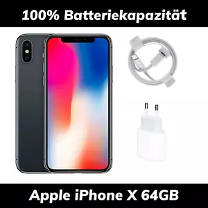 Apple iPhone X 64GB - Grigio Siderale - Batteria 100% ✅Rivenditore - Usato - Foto 1 di 2