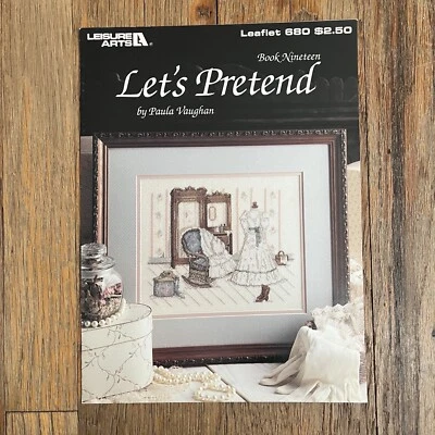 Leisure Arts #680 Paula Vaughn Book 19 "Let's Pretend" Cross Stitch Chart - Image 1 of 2