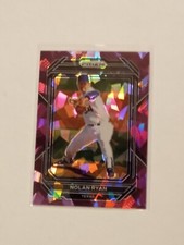 2023 Panini Prizm Nolan Ryan Purple Cracked Ice Prizm Parallel Texas Rangers #84