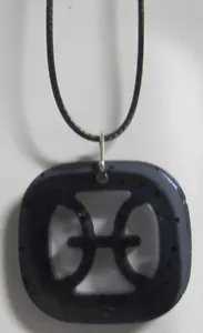 Pisces Zodiac Resin Necklace - Picture 1 of 8