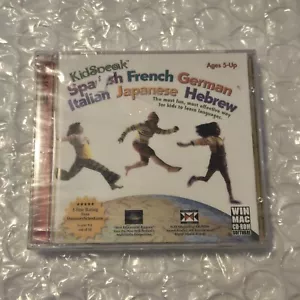 KidSpeal' - Spanish French German Italian Japanese Hebrew (CD Rom) New Sealed - Picture 1 of 3