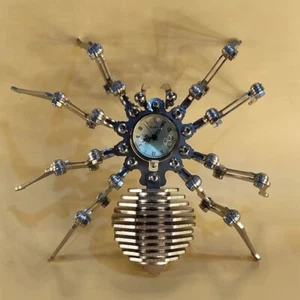 "Watch Spider" New Metal Mechanical Steampunk Metal Table Clock! - Picture 1 of 10