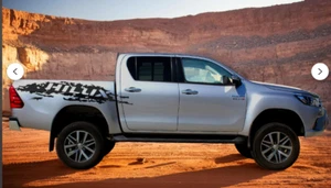 Fits Toyota Side Bed Rear Decals Hilux Graphics Both Sides Stickers - Picture 1 of 5