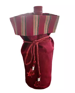 Bolso de Mano Longaberger Bebida/Vino BOLSO FORRO VACACIONES RAYAS/PIMENTÓN - NUEVO - Imagen 1 de 1