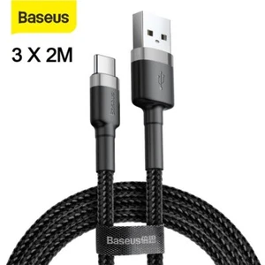 Baseus 3X 2M USB Typ C Kabel USB C Schnell Ladekabel für Samsung Galaxy S10 S9 - Bild 1 von 12