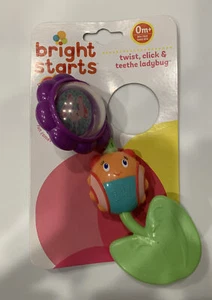 Bright Starts Twist Click and Teethe Pretty in Pink BPA 0 Months + New - Picture 1 of 3