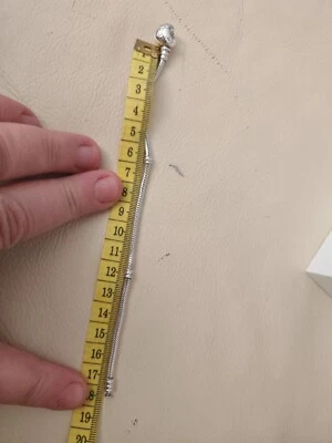 Pandora S925 Moments Signature Heart Snake Charm Chain Bracelet 17cm(15) - Image 1 of 4