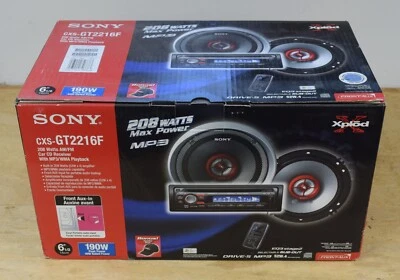 Sony CXS-GT2216F 208 Watts AM/FM Car CD Receiver with MP3/WMA Playback - Image 1 of 4