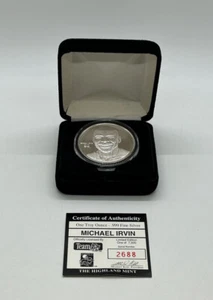 Michael Irvin Cowboys One Troy Ounce .999 Fine Silver Medallion #2688/7500! - Picture 1 of 4