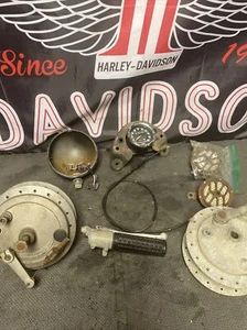 HARLEY AERMACCHI SX250 Sx350 Sx175 SPEEDOMETER Drum Brake Hub Throttle Headlight - Bild 1 von 15