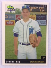 1991 Charleston Wheelers-Classic BEST Baseball Card-Johnny Ray