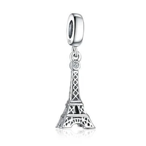 S925 Sterling Silver France Eiffel Tower Paris Charm Pendant - YOUnique Designs - Bild 1 von 1