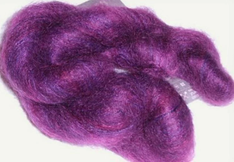 VELVET PLUM Violet Purple Colinette PARISIENNE Kid MOHAIR Nyl Soft LACE YARN - Image 1 of 1