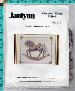 "Rocking Horse" © 1989 Janlynn Kit de punto de cruz contado 112-116 ¡SELLADO! - Imagen 1 de 3