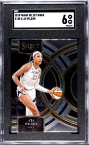 2024 Panini Select WNBA #158 A'ja Wilson SGC 6 EX NM Aces Gamecocks  - Picture 1 of 1