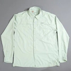 Simms Shirt Mens Med Mint Green Fishing Guide Series Vented Mesh Performance - Picture 1 of 17