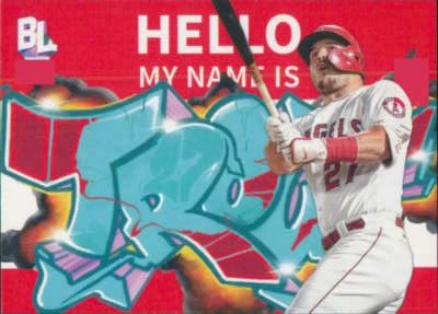 2023 Topps Big League Roll Call Wildstyle Edition #RC-2 MIKE TROUT  Angels - Image 1 of 2