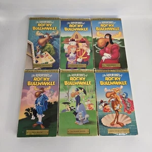The Adventures of Rocky & Bullwinkle Volume 1-6 VHS Complete Set Of 6 - Imagen 1 de 15