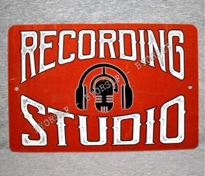 Metal Sign RECORDING STUDIO sound mixing audio engineer music producer project - Image 1 of 2