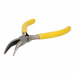 Mini alicates de nariz larga en ángulo doblado Modelling Hobby Fishing Plier 125mm / 5 " - Imagen 1 de 4