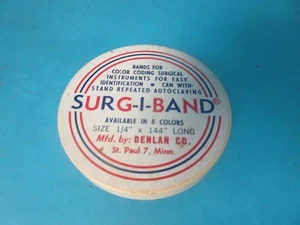 SURG-I-BAND CHIRURGISCHES INSTRUMENT FARBE ID MARKIERUNG BLAU GRÖSSE 1/4"X144" DENLAN SELTEN - Bild 1 von 10