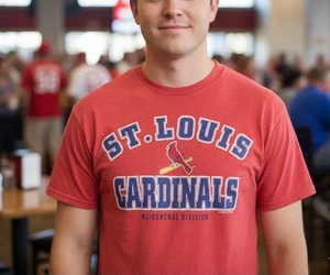 MLB St Louis Cardinals T-Shirt Erwachsene Rot Kurzarmshirt  - Bild 1 von 4