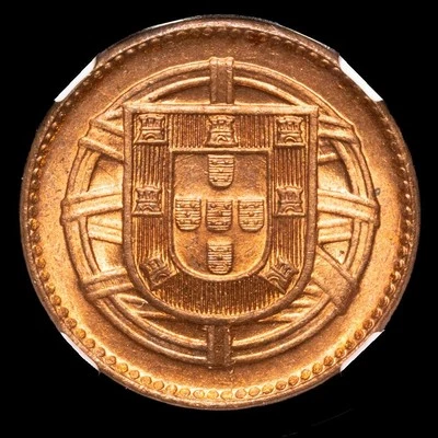  Portugal - Joao 1 Cent 1921 KM568. MS 65 RB - Image 1 of 3