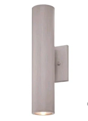 Aplique de pared para exteriores The Great Outdoors 72502-A144-L aluminio 2 luces 14,5" H LED Foto 1 de 4