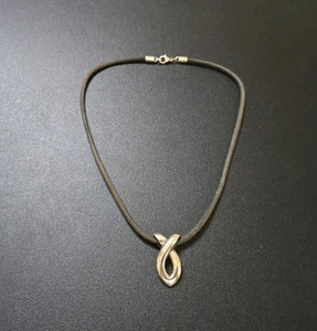 James Avery Sterling Silver Ichthus Cord Pendant Necklace - Picture 1 of 10