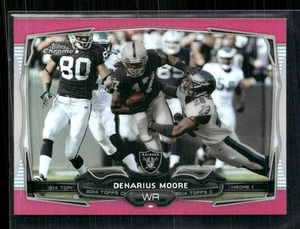 Denarius Moore 2014 Topps Chrome Pink Mini 6/25 #75 - Picture 1 of 2