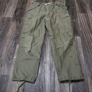 VTG M-1951 US Army Military 50s OG Field Trousers M51 Cargo Pants - Picture 1 of 22