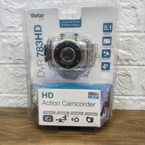 Vivitar DVR 783HD Silver 1.8" LCD 5.1MP 720p HD Video Action Camcorder  - Picture 1 of 6