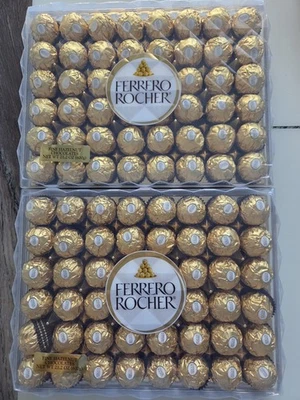 2 Packs Ferrero Rocher Fine Hazelnut Chocolates 48 ct, 21.2 oz Each, Total 96 ct - Image 1 of 3