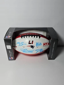 New England Patriots Super Bowl LI Football w/ Autos Malcolm Butler Matt Slater - Picture 1 of 6